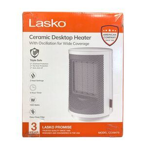 Lasko Ceramic Desktop Heater with Oscillation - Model CD09475, 1500W